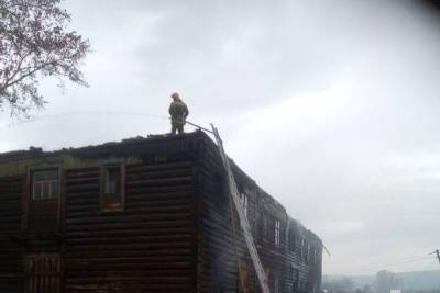 В бурятском селе сгорело бывшее образовательное учреждение