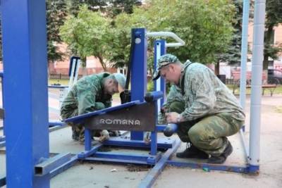 В Иванове продолжается установка уличных тренажеров