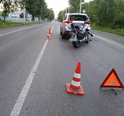 Мотоциклист пострадал в ДТП с внедорожником в Кемерове