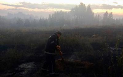 Пожар в Луганской области продолжают тушить