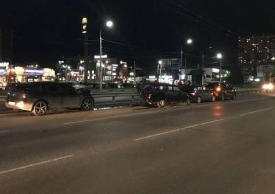 Водитель, протаранивший три автомобиля на Московском шоссе, был пьян