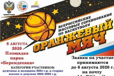 В костромском парке Берендеевка пройдут соревнования по уличному баскетболу