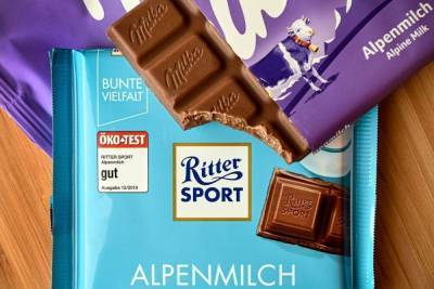 Германия: Ritter Sport против Milka — кто может производить квадратный шоколад