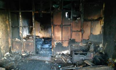 В Рогачевском районе на пожаре в собственном доме погиб мужчина — фото