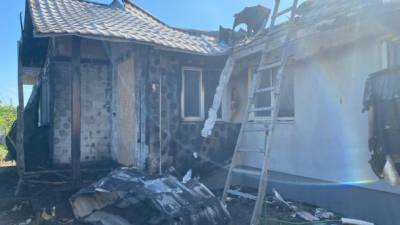 Полиция квалифицировала пожар в доме Шабунина как поджог