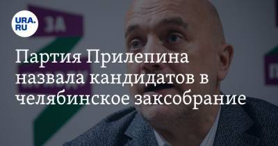 Партия Прилепина назвала кандидатов в челябинское заксобрание