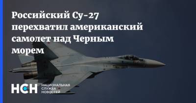Российский Су-27 перехватил американский самолет над Черным морем - nsn.fm - Россия