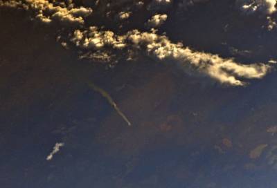 Космонавт Иван Вагнер показал фото пуска «Прогресса МС-15» с борта МКС