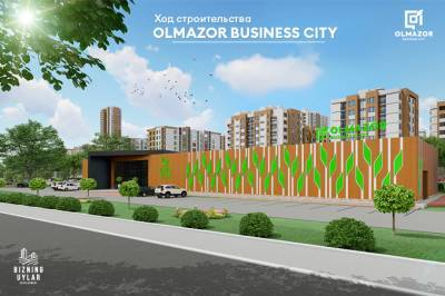 Bizning Uylar Development показал ход строительства Olmazor Business City