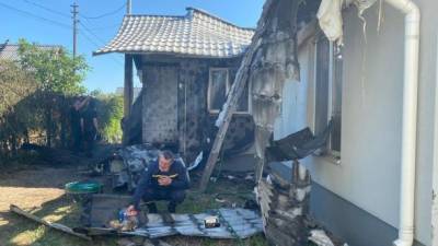 Поджог дома Шабунина: полиция отрицает, что на месте происшествия нашли взрывные устройства
