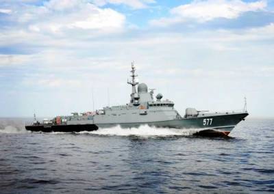 В Крыму спущен на воду новейший малый ракетный корабль «Циклон»