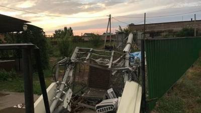 Ураган свалил вышку сотового оператора в Соль-Илецке