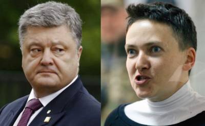 "Это чмо надо сажать": скандальная Савченко пригрозила тюрьмой Порошенко