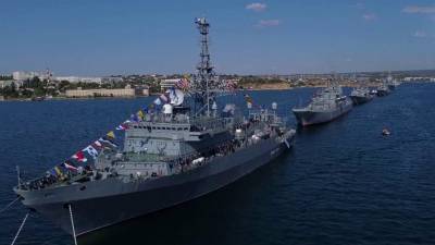 Сводная репетиция морского парада прошла в Севастополе — главной базе Черноморского флота