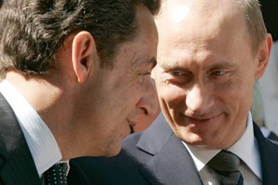 Саркози и Путин во время знакомства не поделили шоколадку