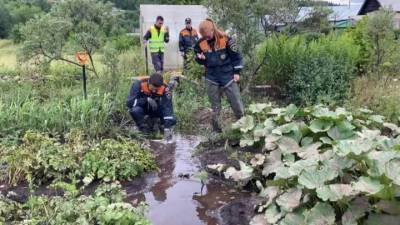 Добровольцы ВСКС помогают ликвидировать последствия паводка в Нижних Сергах