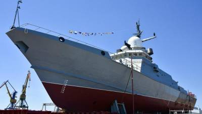 В российском Крыму впервые построили и спустили на воду ракетный корабль с «Калибрами»