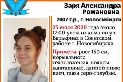 В Новосибирске пропала школьница