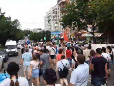 Новые митинги в Хабаровском крае стали рекордными по числу участников