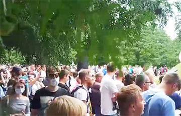 Жители Орши массово пришли на митинг Светланы Тихановской (Видео, Онлайн)