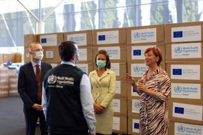 ЕС и ВОЗ передали Грузии 15 тонн гуманитарной помощи для борьбы с коронавирусом