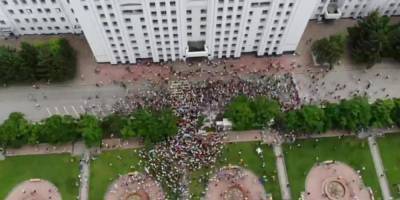 Протест пошел на спад: в несанкционированной акции в Хавбаровске приняло участие около 6 тысяч человек
