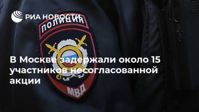 В Москве задержали около 15 участников несогласованной акции