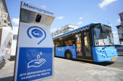 Санитайзеры в столичном транспорте оставят после улучшения эпидобстановки