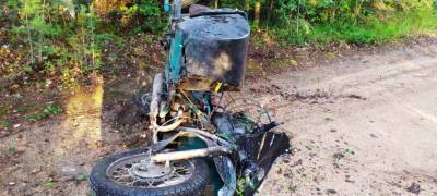 Мотоциклист разбился в селе Карелии