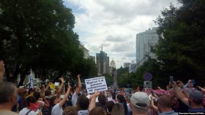 В Хабаровске прошла самая массовая акция протеста