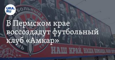 В Пермском крае воссоздадут футбольный клуб «Амкар»