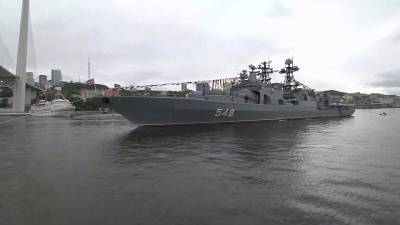 На главной базе Тихоокеанского флота состоялась генеральная репетиция военно-морского парада
