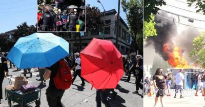 Протест с зонтиками в Сиэтле: задержали десятки участников. Фото и видео | Мир | OBOZREVATEL
