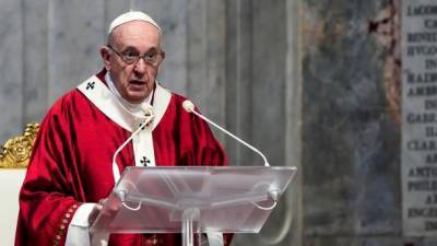 Папа Римский помолился за прекращение огня на Донбассе