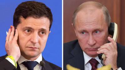Зеленский провел телефонный разговор с Путиным: обсуждали прекращение огня на Донбассе