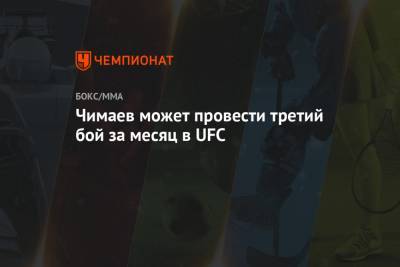 Хамзат Чимаев - Чимаев может провести третий бой за месяц в UFC - championat.com - Англия - Швеция - респ. Чечня