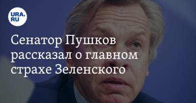 Сенатор Пушков рассказал о главном страхе Зеленского
