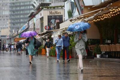 Дождливая и теплая погода ожидает жителей Москвы 27 июля