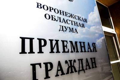 Более 1300 воронежцев обратились в первом полугодии 2020 года к депутатам областной Думы