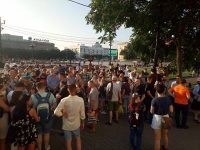 В Хабаровске 17-й день подряд проходят митинги и шествия в поддержку Фургала