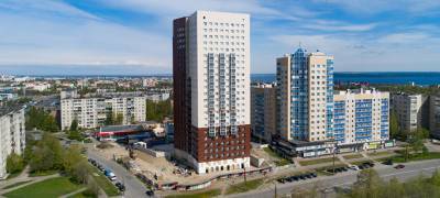 Завершается строительство одного из самых высоких домов в Петрозаводске (ВИДЕО)