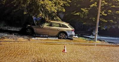 В Калининграде 16-летний подросток получил травмы, врезавшись в дерево на родительской машине