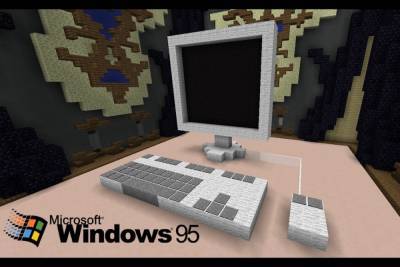 В Minecraft теперь можно собрать ПК на Windows 95 — и запустить на нем Doom (равно как и сам Minecraft)