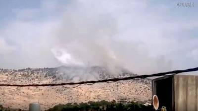 Появилось видео последствий обстрела Израиля на границе с Ливаном