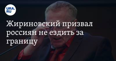 Жириновский призвал россиян не ездить за границу. «Опять там застрянете»