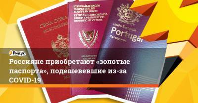 Россияне приобретают «золотые паспорта», подешевевшие из-за COVID-19