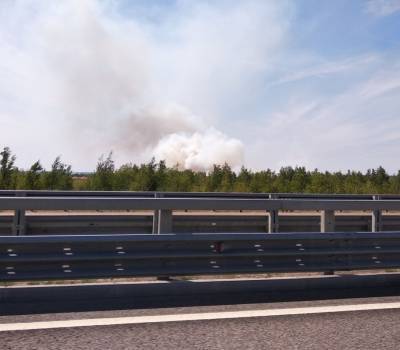 Воронежцы сообщили о дыме на левом берегу города