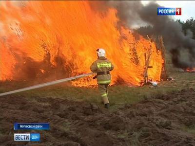 В Ростовской области 28-30 июля прогнозируют чрезвычайную пожароопасность