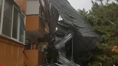 На Кубани в Мостовском районе прошел мощный ураган