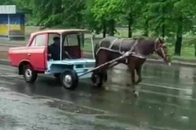 На улицах Ровно был замечен необычный транспорт. Видео